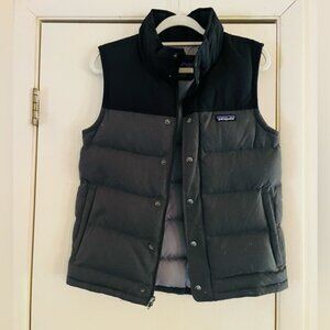 Men’s Patagonia Down Preppy Puffer Quilted Hiking Outdoor Zip Front Vest XS